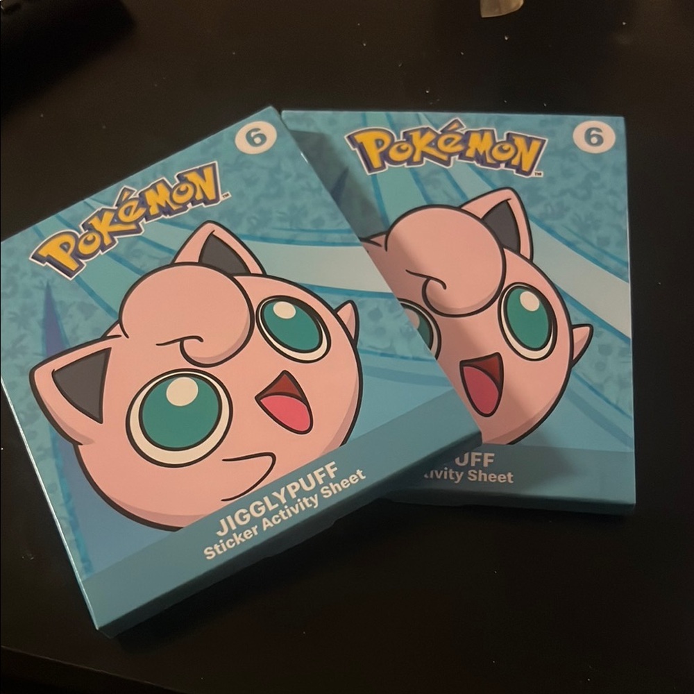 Pokemon Mcdonalds Jigglypuff #6 Sticker Activity Sheet
